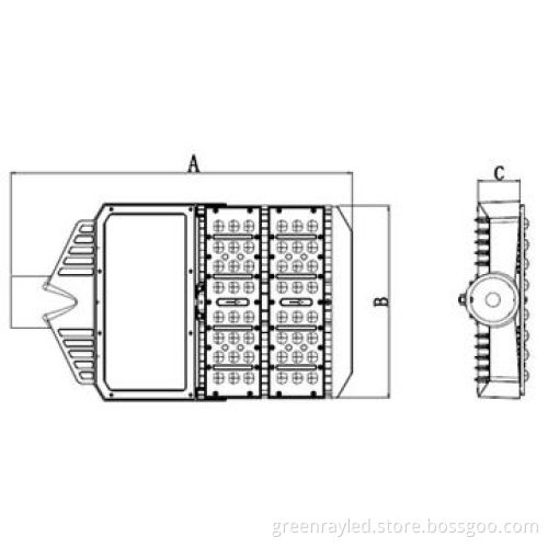 150W LED Streetlight, Luminous Efficiency>100lm/w, 3-year Warranty